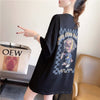 ゆったり感アップ 切り替え オシャレ度満点 プリント Tシャツ カットソー＜U-3478＞