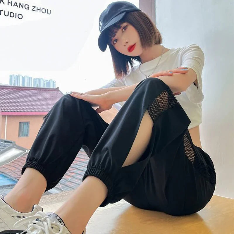 美人度アップ 透かし彫り チャーミング ハイウエスト パンツ ボトムス＜U-3015＞