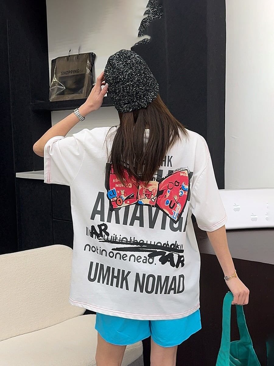 美人度アップ 海外トレンド 定番シンプル 好感度UP カジュアル 全3色 半袖 Tシャツ ＜U-11236＞