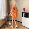スタイルアップ効果抜群 ストライプ柄 アバンギャルド 切り替え レース プリント全2色 半袖Tシャツ<U-9111>