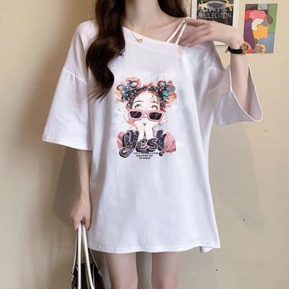 美人度アップ カジュアル キュート 全3色 半袖Tシャツ カットソー ＜U-8613＞