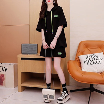 オシャレ度満点 Tシャツ＋ショートパンツ ゆったり感アップ セットアップ＜U-3466＞