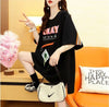 好感度UP ルーズ カジュアル プリント全3色 半袖Tシャツ カットソー ＜U-8607＞