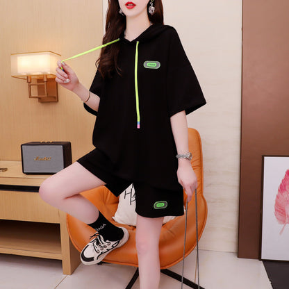 オシャレ度満点 Tシャツ＋ショートパンツ ゆったり感アップ セットアップ＜U-3466＞