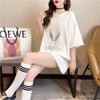 オシャレ度満点 切り替え 着心地抜群 プリント Tシャツ カットソー＜U-3549＞