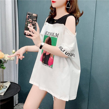 今季大好評 3色選択可 美感いっぱい ベアトップ Tシャツ カットソー＜U-3203＞