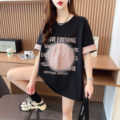 大好評 カジュアル 絶対欲しい キュート プリント全3色 半袖Tシャツ カットソー ＜U-8600＞
