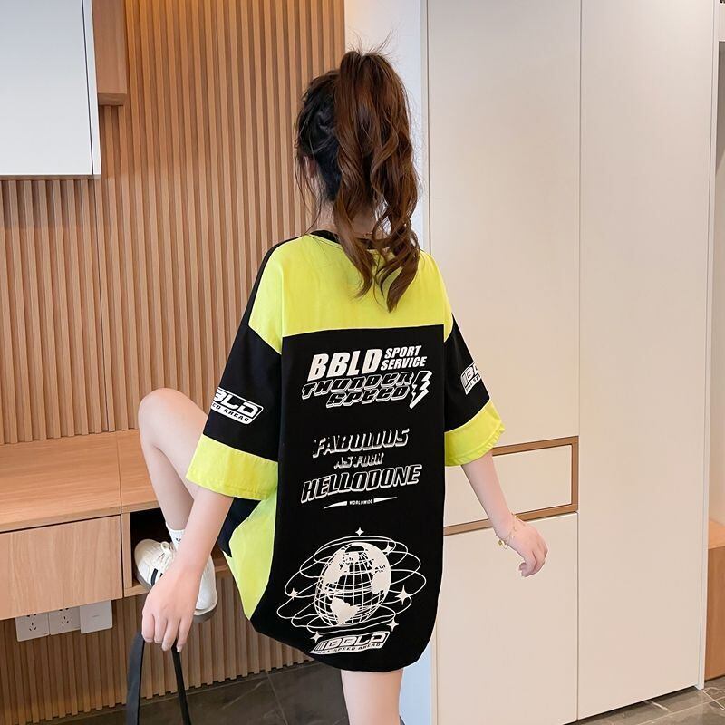 おすすめ 早い者勝ち 絶対流行 カジュアル 2色選択 Tシャツ<U-11582>