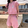 流行新作 美人度アップ 目を奪われる カジュアル 半袖Ｔシャツⅹパンツセット全2色<U-9104>