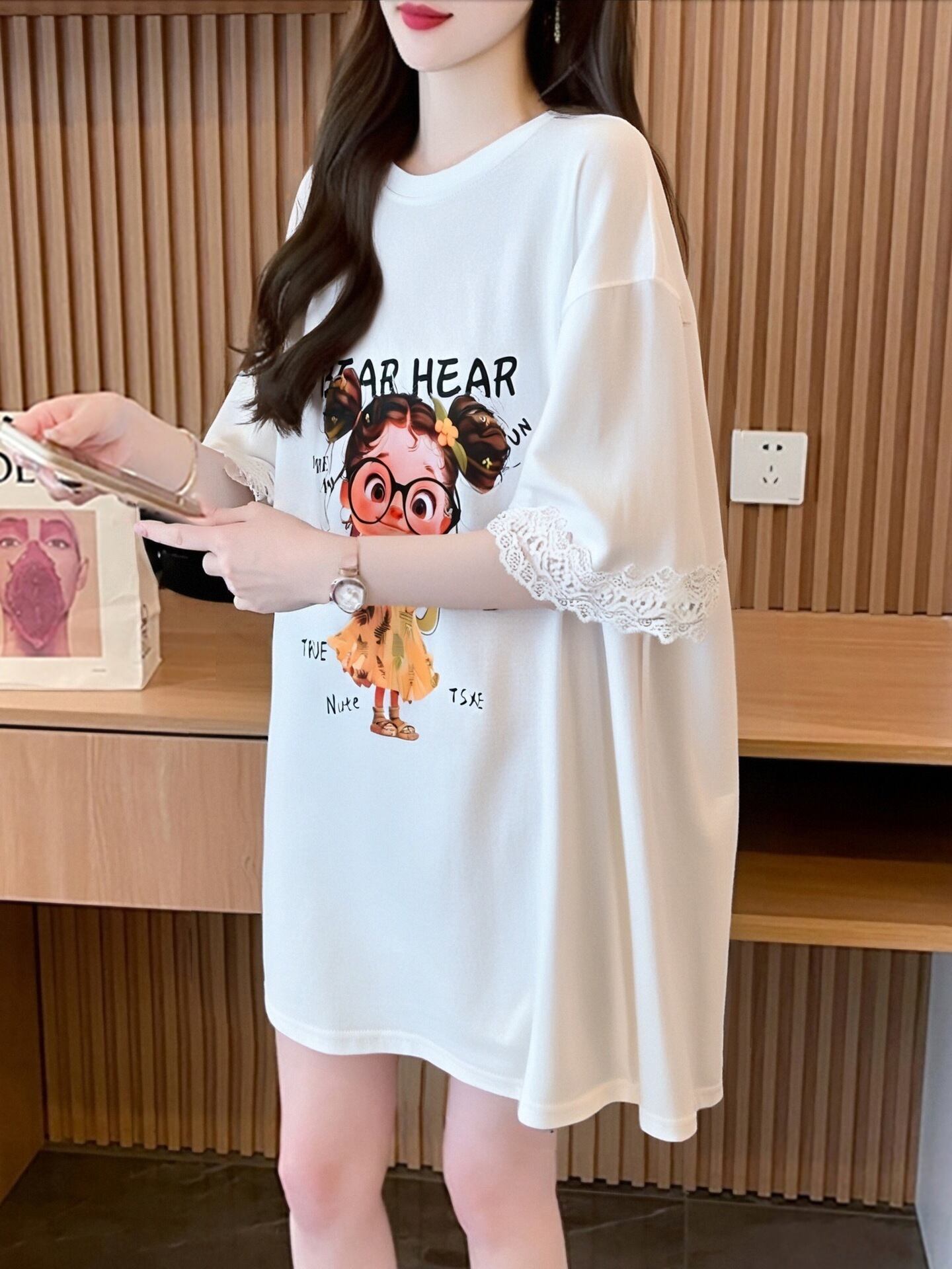 美人度アップ カジュアル 好感度UP 全4色 半袖 Tシャツ ＜U-11118＞