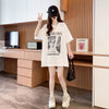 質感のいい 半袖 ラウンドネック Tシャツ ワンピース ＜U-8638＞