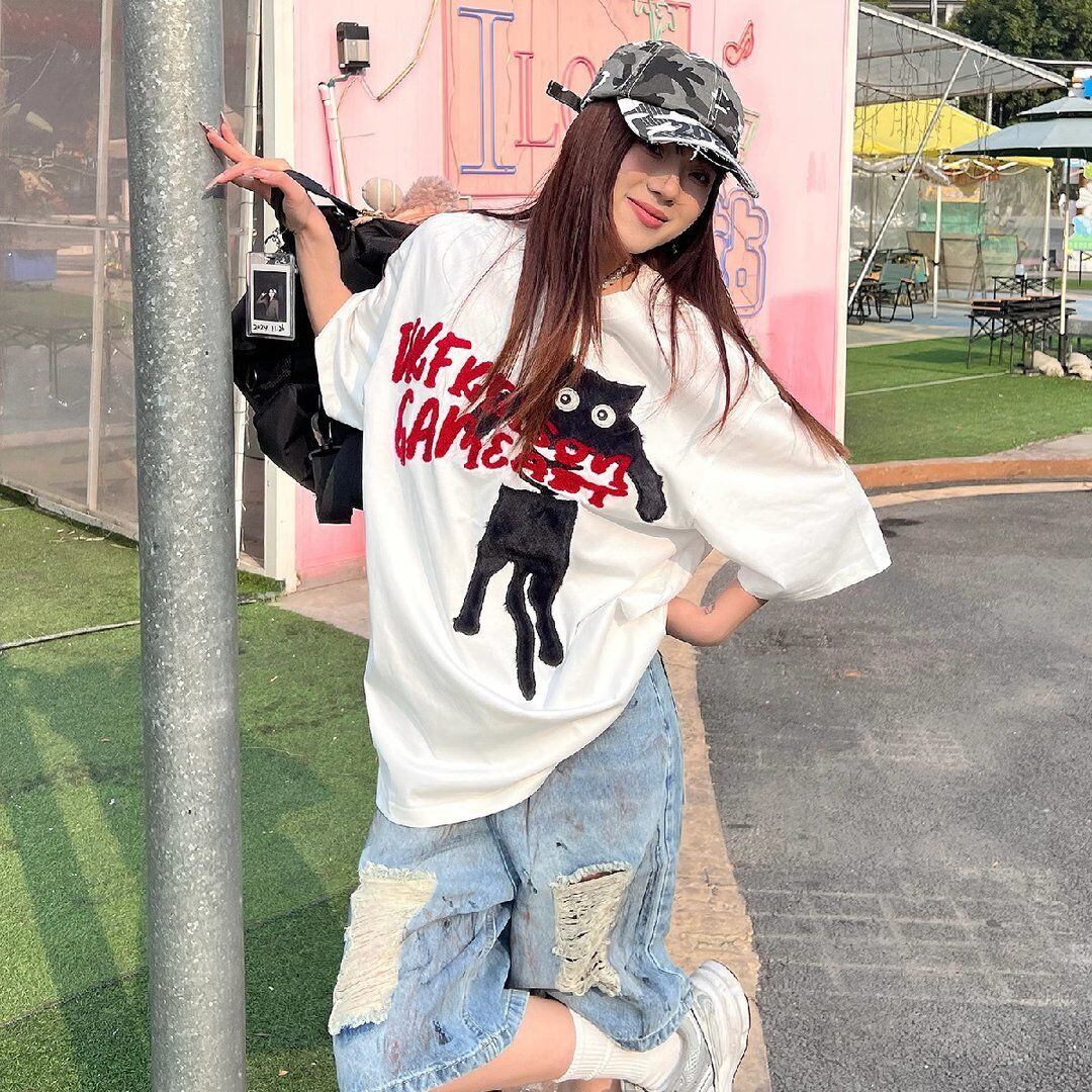 絶対流行 カジュアル 早い者勝ち 2色選択 Tシャツ<U-11106>