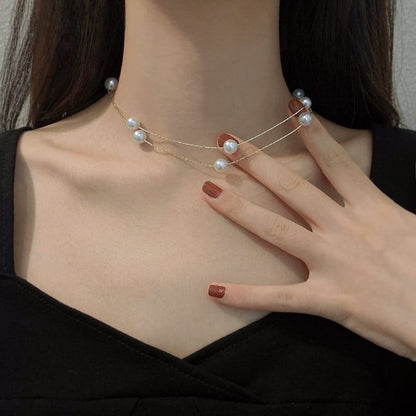 デザイン感 チャーミング 綺麗め ネックレス アクセサリー＜isf-3127＞