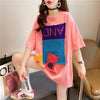 【半額！期間限定！！】ゆったりロング丈切り替え三色半袖Tシャツ＜U-1565＞