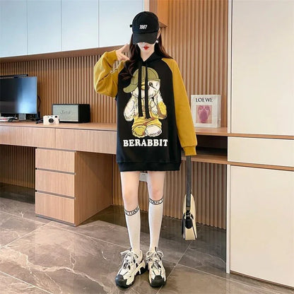 韓国系グラフィックプリントパーカー二色あり＜U-4083＞
