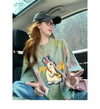 絶対流行 特別デザイン アバンギャルド プリント 半袖Tシャツ＜U-8598＞
