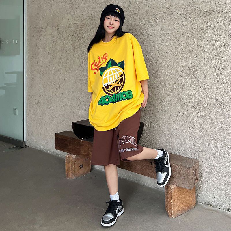 話題沸騰中 おしゃれ度高め 活躍する優秀アイテム プリント 半袖 Tシャツ <U-9325>