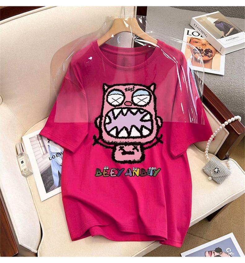 上質なドロップショルダー半袖Tシャツ<U-2978>