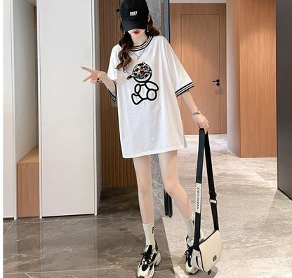 定番シンプル 好感度UP 海外トレンド カジュアル 全3色 半袖 Tシャツ ＜U-11486＞