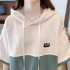 高級感 帽子付き 半袖 Tシャツ スウェット ＜U-8640＞