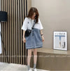 個性的なデザイン 2色選択可 一目惚れ レイヤード風 Tシャツ カットソー＜U-8286＞