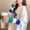 カジュアル 切り替え オシャレ度満点 プリント Tシャツ カットソー＜U-3663＞