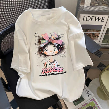 超人気 キュート カジュアル 全3色 半袖 Tシャツ <U-8670>