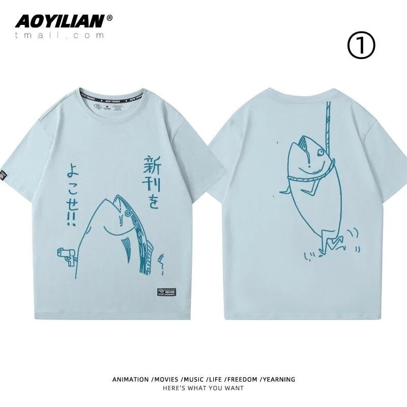 着回し力抜群 おすすめ シンプル プリントロゴ 半袖 Tシャツ-A2632