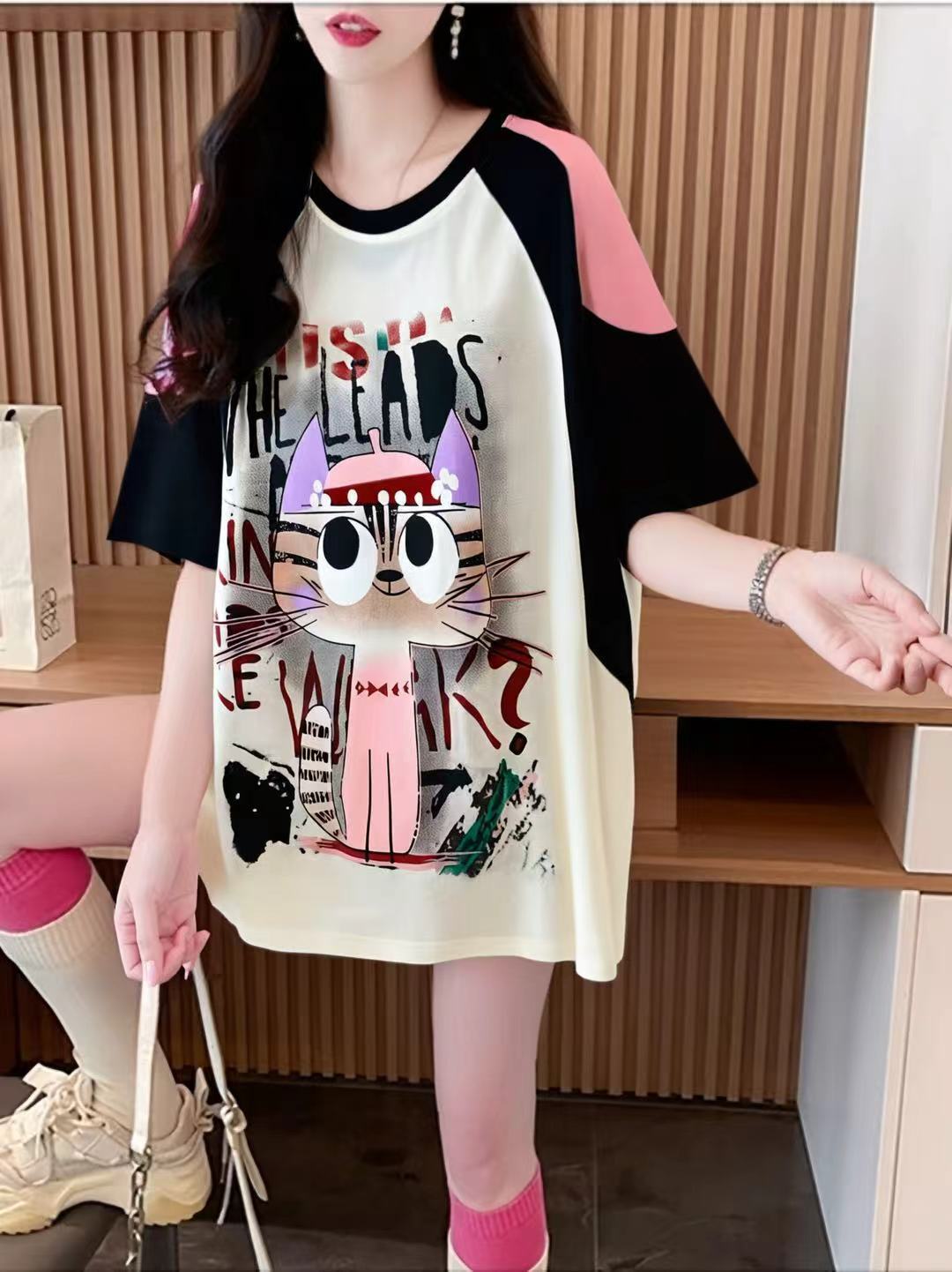 スウィート 好感度UP 海外トレンド カジュアル 全3色 半袖 Tシャツ ＜U-11110＞