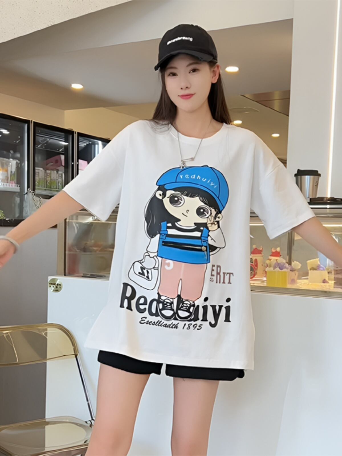 定番シンプル 好感度UP 海外トレンド カジュアル 全3色 半袖 Tシャツ ＜U-11266＞