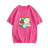 絶対欲しい大人可愛い カジュアル 高見えデザイン プリント全6色 半袖Tシャツ<U-9328>