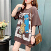 デザイン感 3色選択可 チャーミング プリント Tシャツ カットソー＜U-3164＞