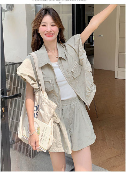 ファッション デニム 個性派 半袖Ｔシャツⅹパンツセット<U-11726>