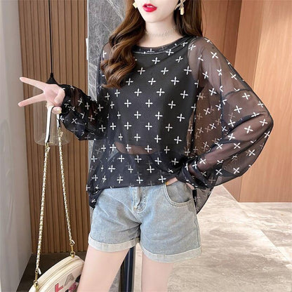 着心地抜群 ラウンドネック 女性力を高める Tシャツ カットソー＜U-3045＞