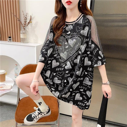 高級ホットドリル半袖Tシャツ<U-3005>