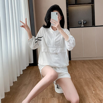 新商品 上質 簡潔 カジュアル 半袖Tシャツ ショートパンツ セットアップ ＜U-8832＞