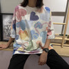 個性的なデザイン プリント 好感度満載 Tシャツ カットソー＜U-3317＞