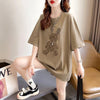 好感度満載 切り替え 美感いっぱい プリント Tシャツ カットソー＜U-3525＞