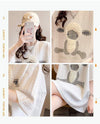 高級立体ハンドビーズコットン半袖Tシャツ<U-2998>