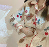 新商品 着心地良い 柔らかくて優しい印象 4種選択 トップス+パンツセット パジャマ<U-9130>