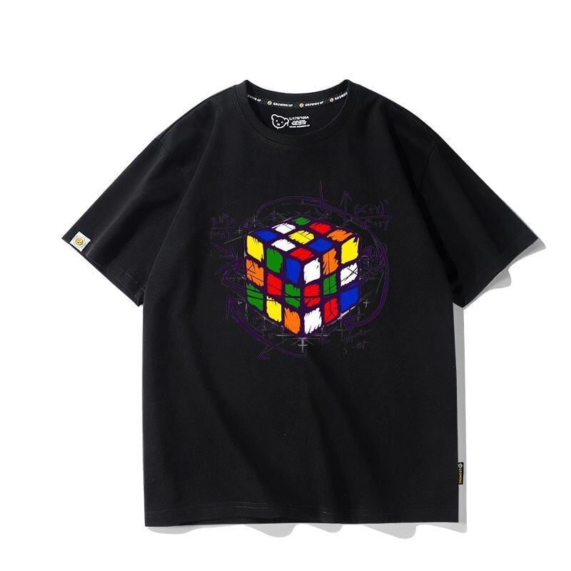 カジュアル プリント アバンギャルド 全7色 半袖 Tシャツ <U-11536>