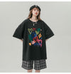 売り切れ必至 プリント ファッション 4色選択 半袖Tシャツ＜U-8594＞