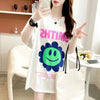 美人度アップ 切り替え ファッション プリント Tシャツ カットソー＜U-3412＞