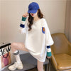 美人度アップ 切り替え ファッション プリント Tシャツ カットソー＜U-3668＞