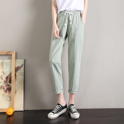 定番シンプル  ファッション ゆったりパンツ<U-6541>
