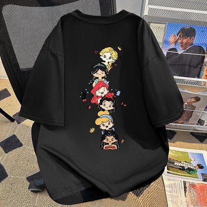 新商品 カジュアル 定番シンプル プリント 全6色 半袖Tシャツ<U-8767>