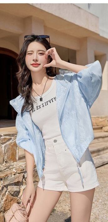 売れ筋 売り切れ必至 美人度アップ 超人気 シンプル 透け感 日焼け対策 3色 シャツ ＜U-11329＞
