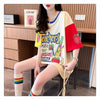 ファッション プリントTシャツ レトロ風 ＜U-2838＞