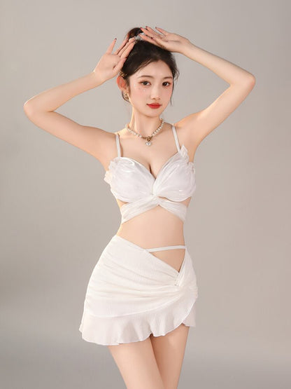 美人度アップ 半袖 カジュアル Tシャツ 水着 ワンピース ＜U-11817＞