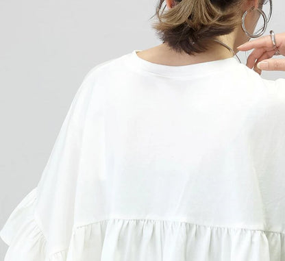 超人気 ファッション ゆったり感アップ Tシャツ カットソー＜U-8372＞